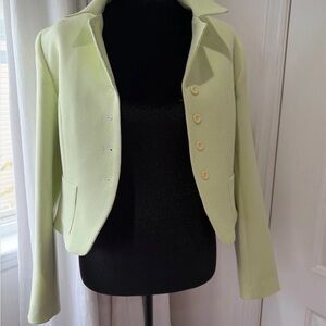 Zara Pale Green Women's Tailored Blazer Jacket